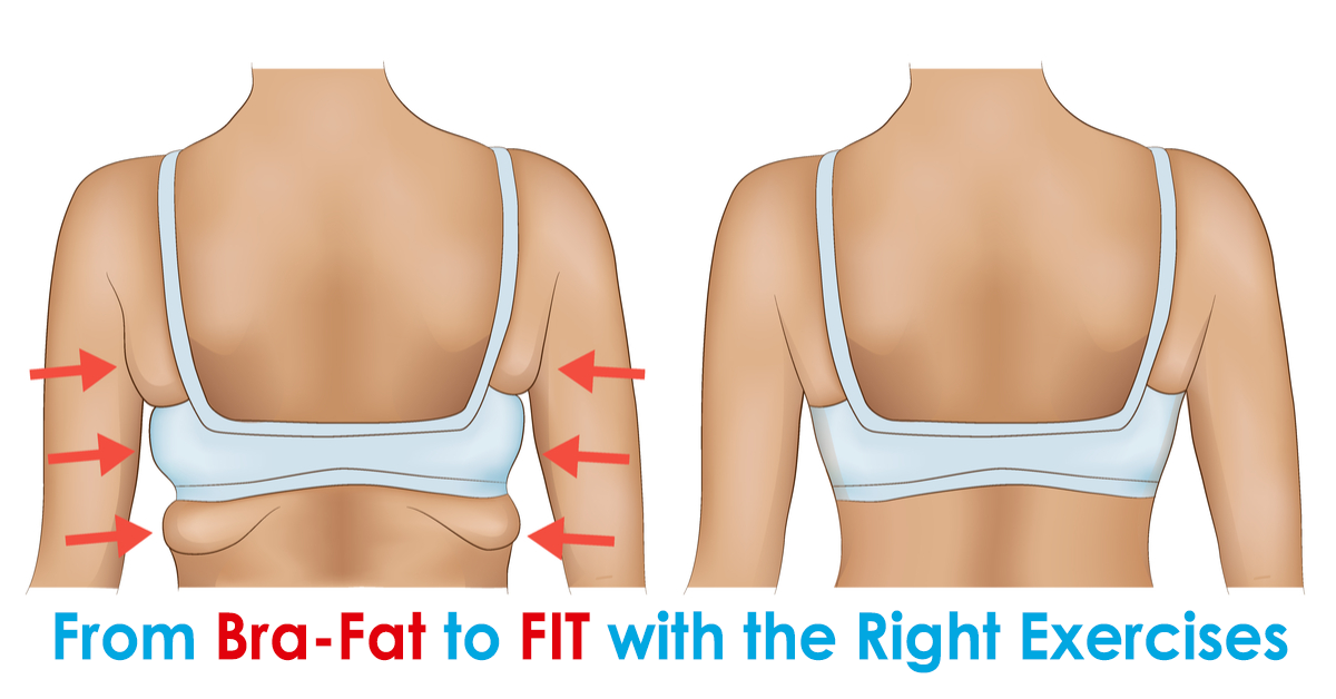 Exercises that Get Rid of Back Fat and Bra Strap Fat Overhang